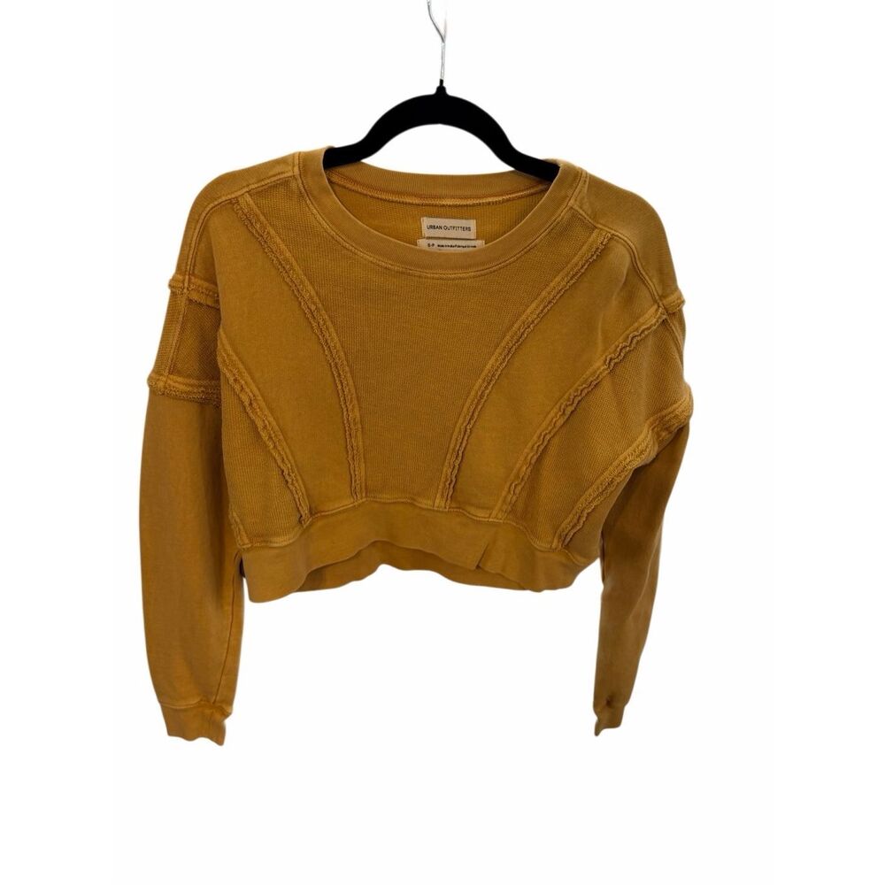 Urban Outfitters UO Trifle Seamed Pullover Sweatshirt Top Cropped Small 216231